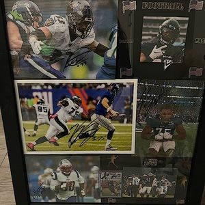 NFL Football signed memorabilia: Vinny curry, shalique Calhoun, Bennett Jackson